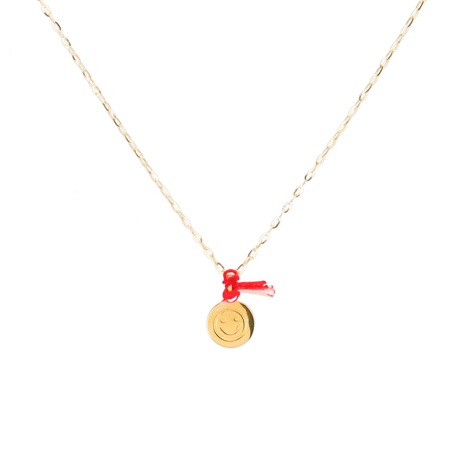 Liefdesketting "Blijf lachen", goud