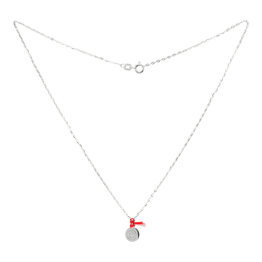 Liefdesketting "Blijf lachen", zilver