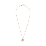 Wheel of Karma Kette Roségold