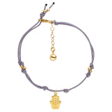 Hamsa Hand Manifestation Bracelet Anthracite