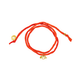 „Some hope“ Seidenarmband Friedenstaube, Gold