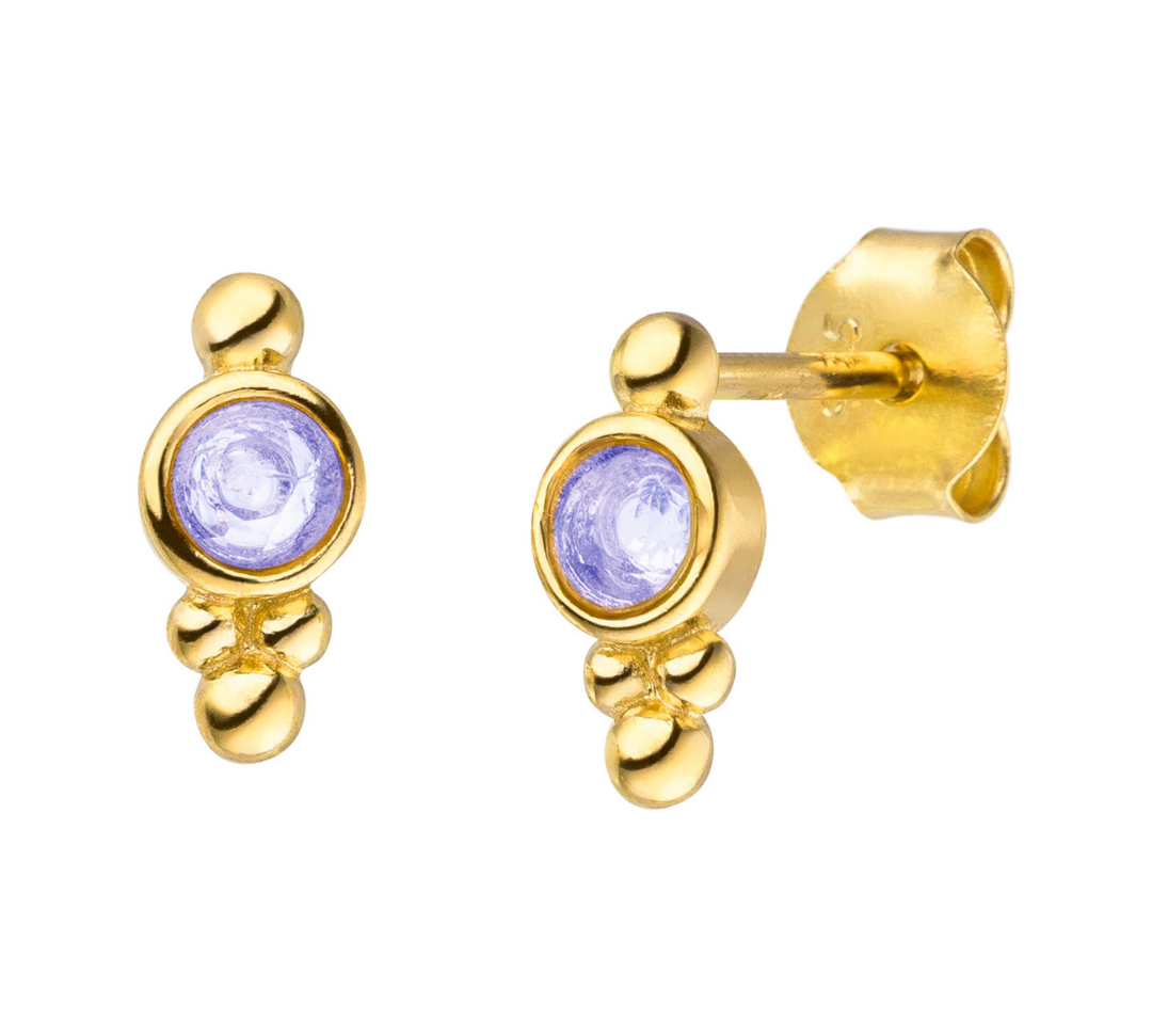 Geburtsstein Ohrringe Juni mit Mondstein Edelstein von hoffnungsträger Yoga Schmuck.