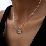 Love chain Wheel of Karma matt gold