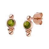 Birthstone stud earrings August Peridot